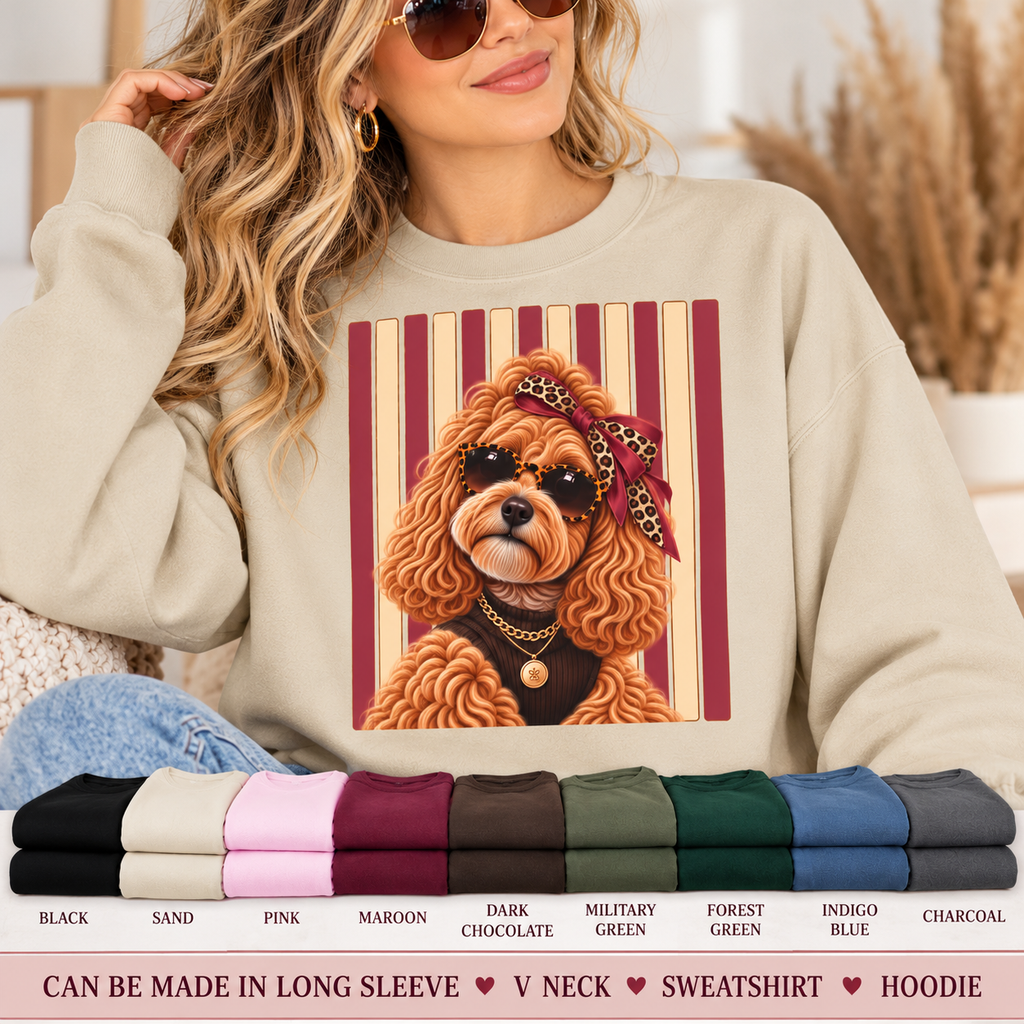 Labradoodle Sweatshirt, Trendy Dog Mom Gift, Sassy Doodle Lover Shirt, Cute Dog Sweatshirt, Artsy Boutique Pet Lover Gift