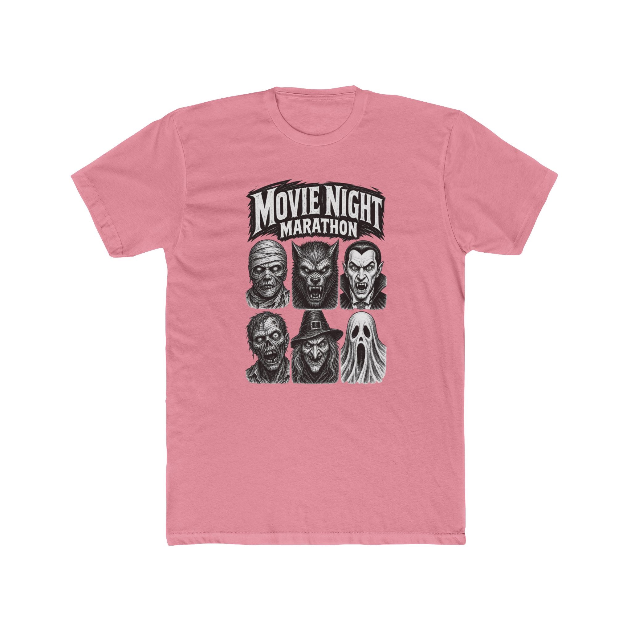 Movie Night Marathon Horror Icons Tee