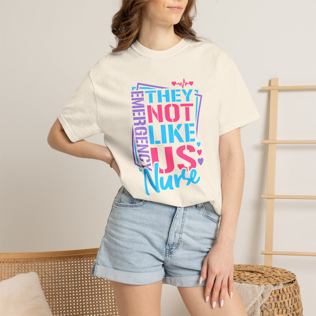 Emergency Nurse Shirt, They Not Like Us Nurse Tee, Funny ER Nurse Gift, Emergency Room Nurse T-Shirt, Healthcare Worker Gift