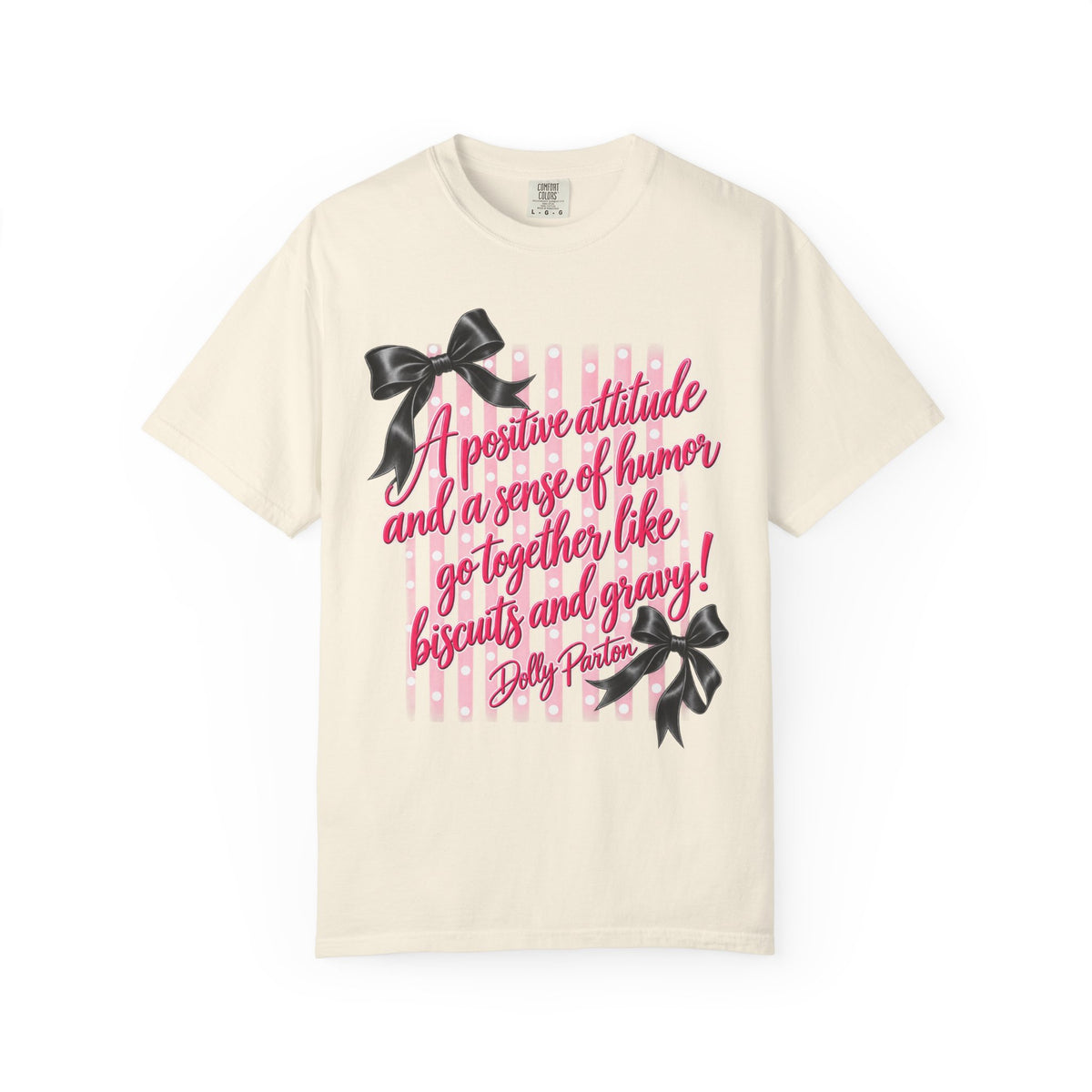 Dolly Parton Quote Shirt Biscuits and Gravy Tee Pink Coquette Bow Shirt Southern Saying Comfort Colors Tee Gift for Her