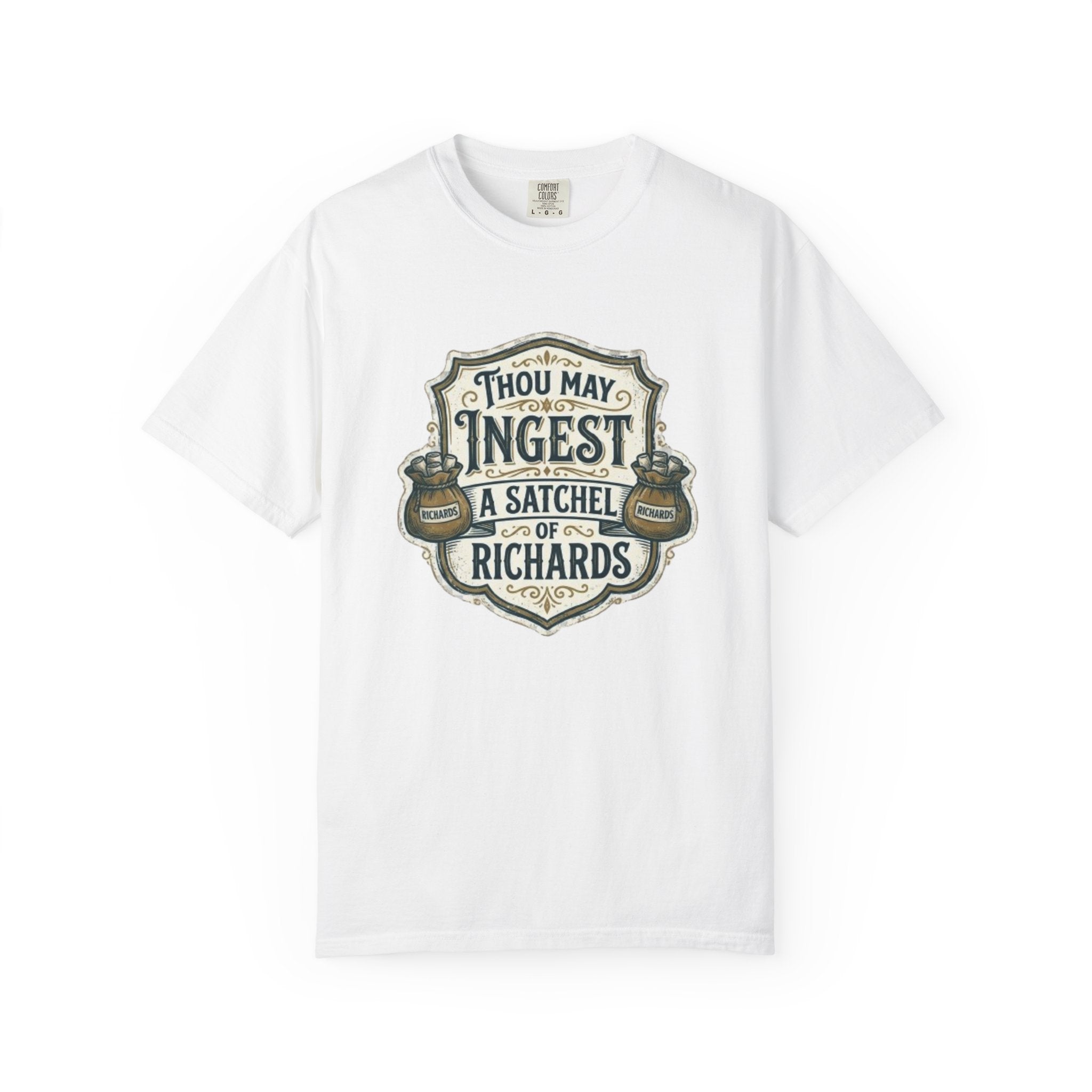 Tee Shirt Thou May Ingest a Satchel of Richards Vintage Apothecary Graphic