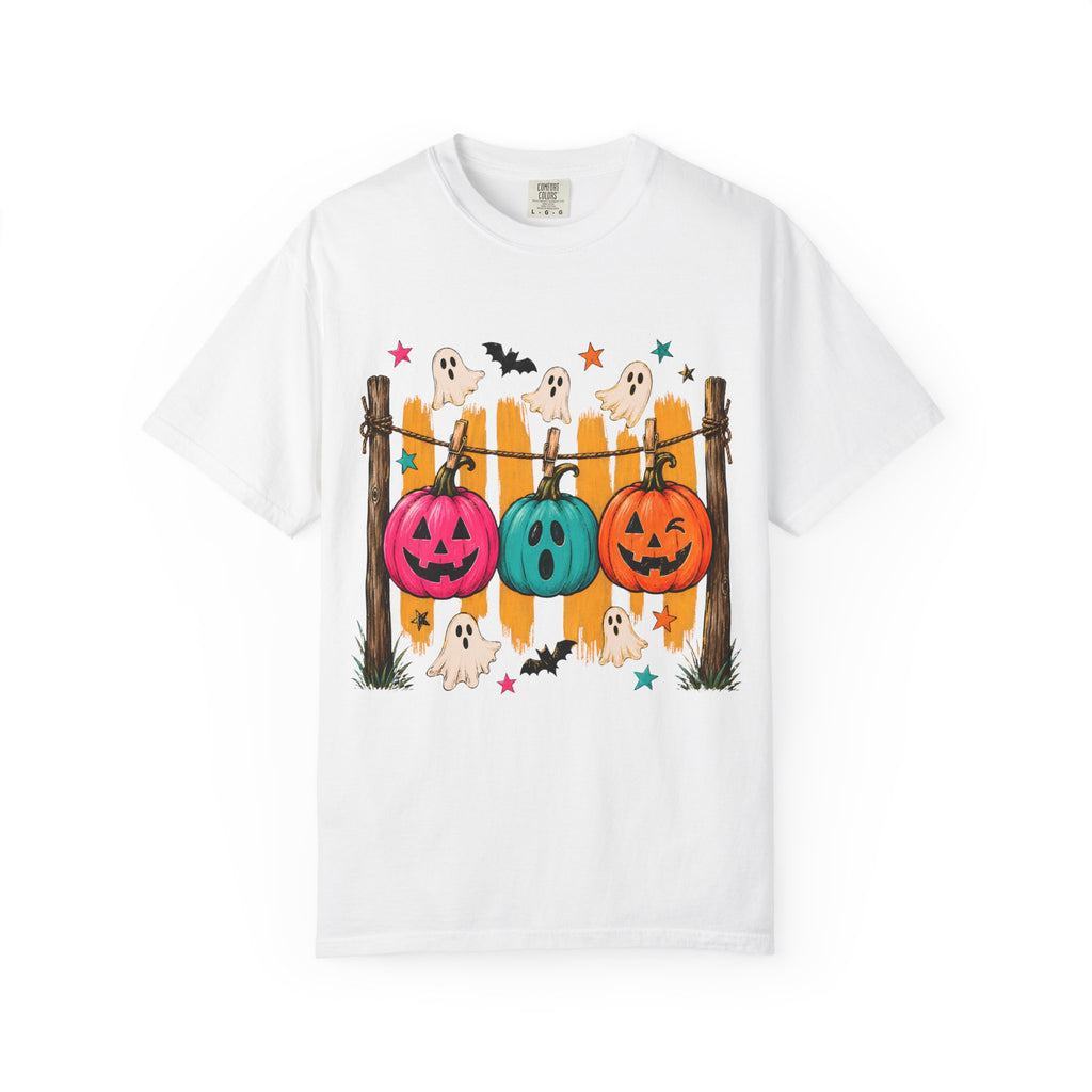 Halloween Pumpkins and Ghosts T Shirt Cute Jack O Lantern Halloween Tee