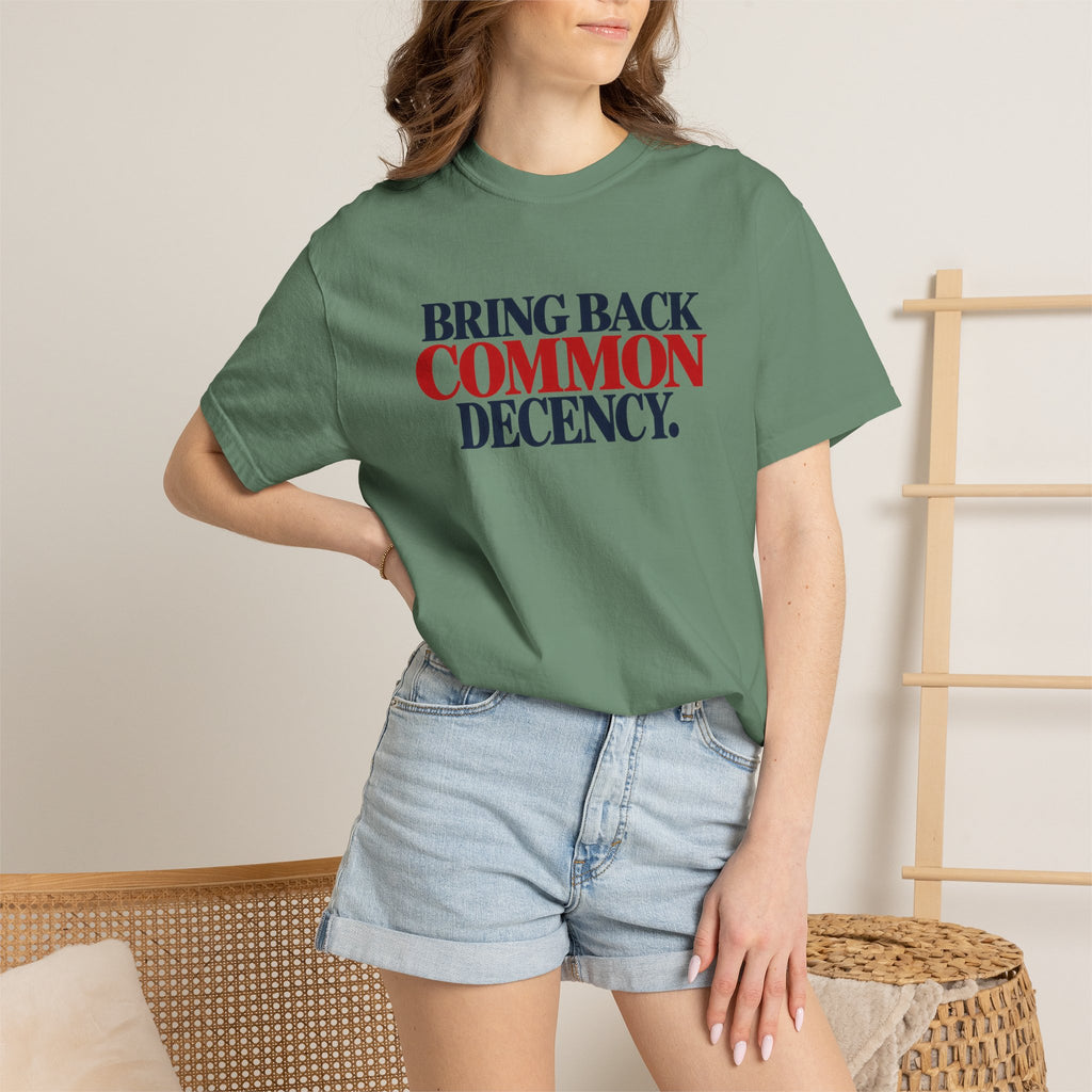 Bring Back Common Decency Shirt, Kindness Matters T-Shirt, Comfort Colors Patriotic Tee, Unity Shirt, Positive Message Graphic Tee