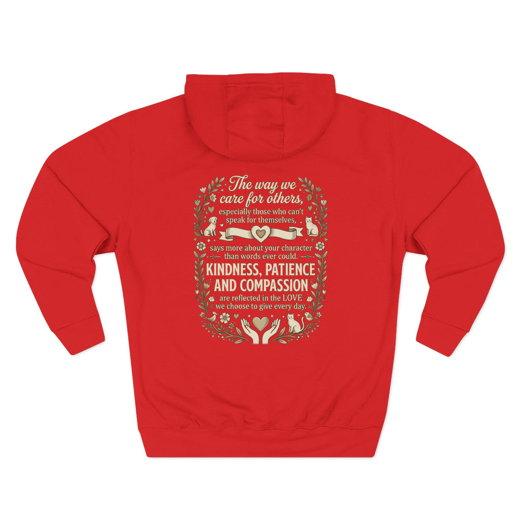 Inspirational Love Quote Hoodie The Way You Love Is A Reflection of You Fleece Pullover