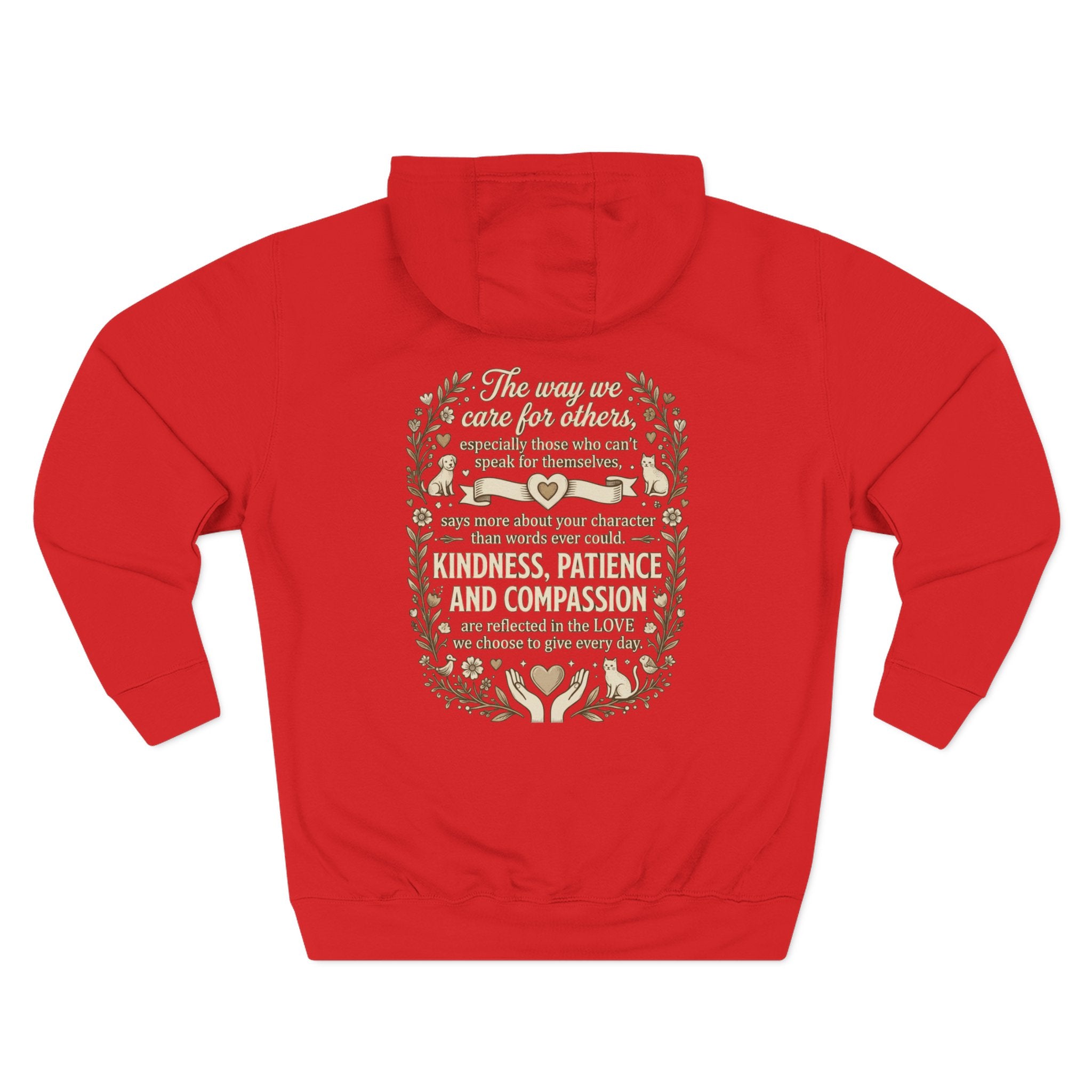 Inspirational Love Quote Hoodie The Way You Love Is A Reflection of You Fleece Pullover
