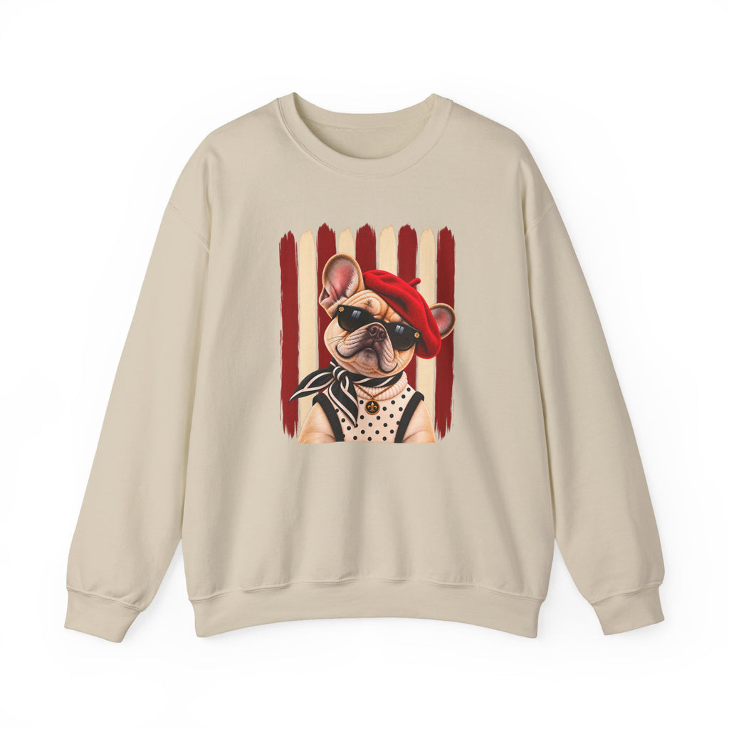 French Bulldog Sweatshirt, Unique Frenchie Gift, Artsy Dog Lover Sweater, Boutique Pet Lover Apparel, Original French Bulldog Design