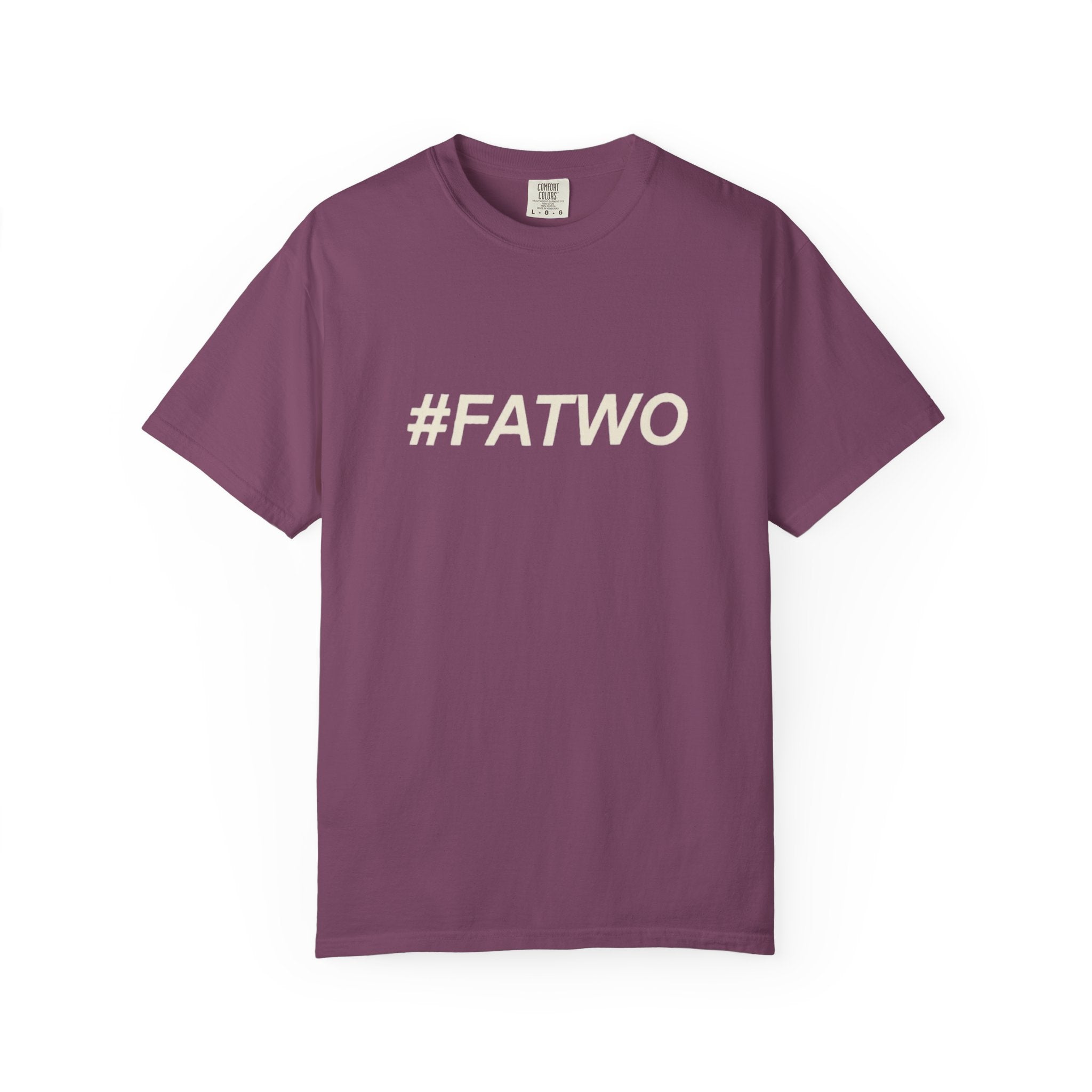 FATWO Graphic T Shirt Bold Hashtag Statement Tee