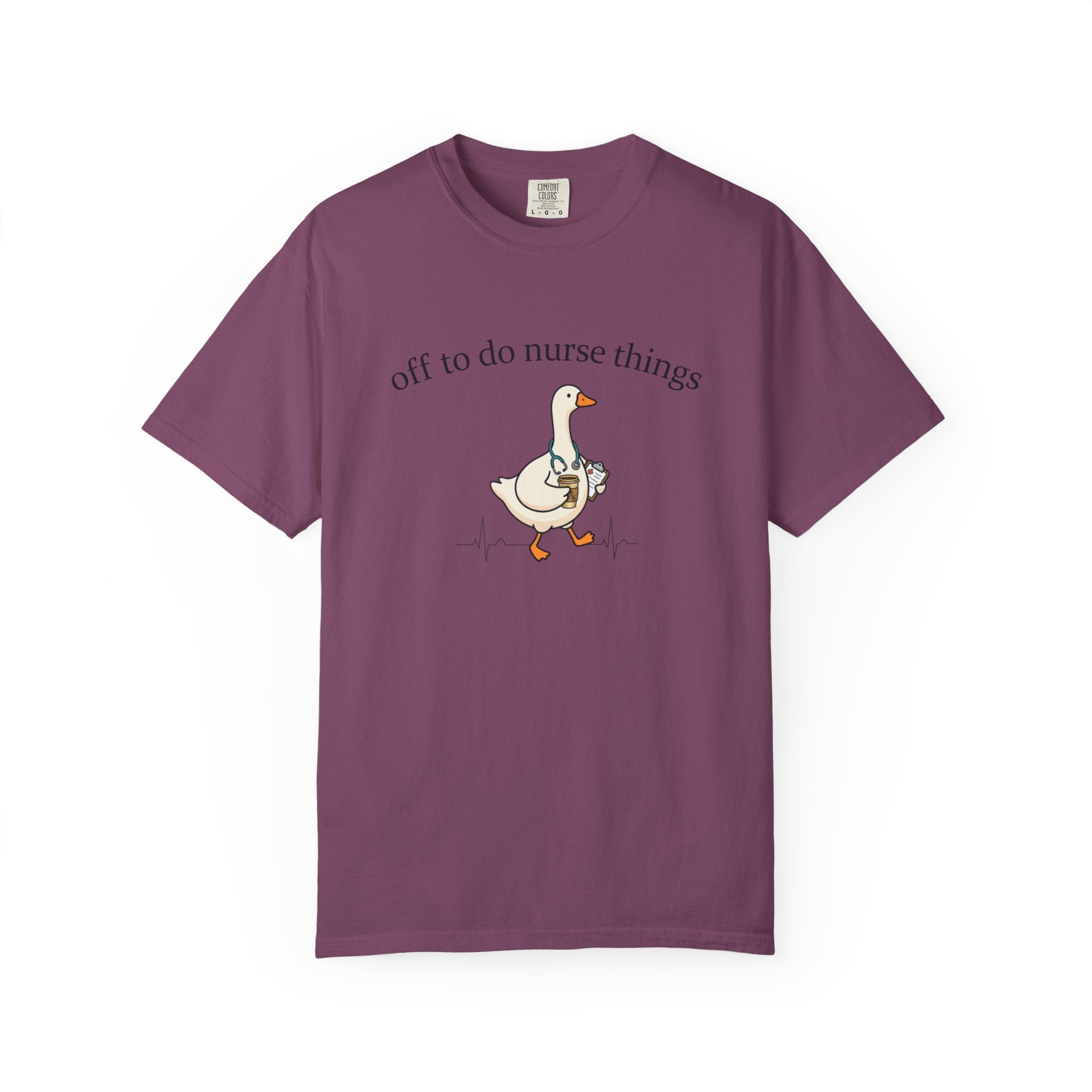 Nurse Goose T-Shirt Off to Do Nurse Things Cute Medical Humor Tee