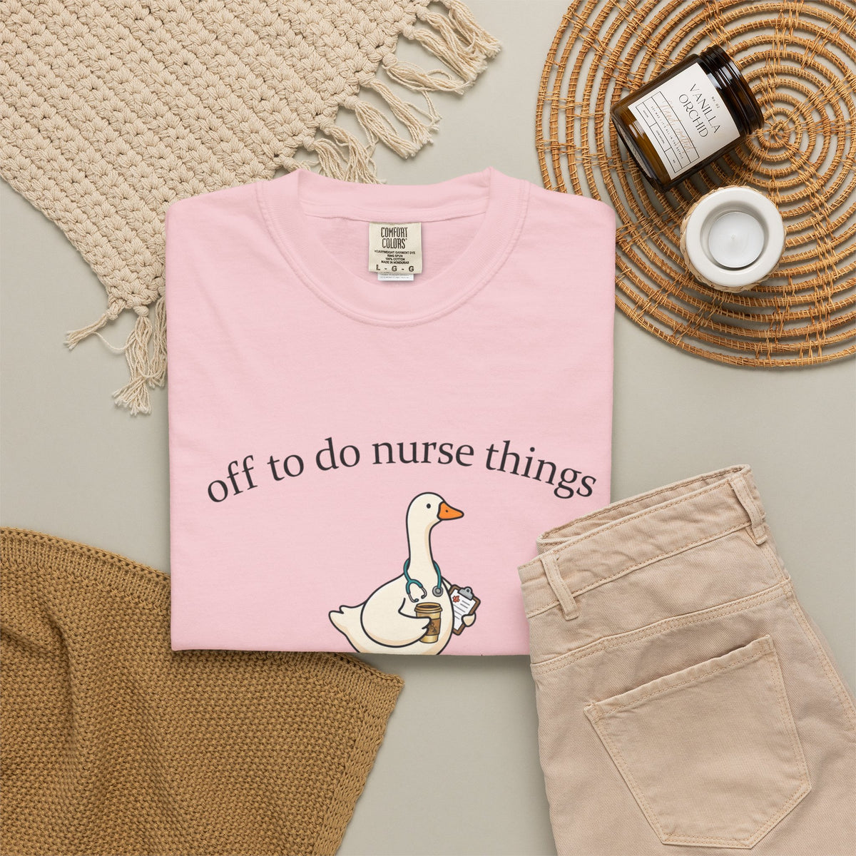 Nurse Goose T Shirt Off to Do Nurse Things Cute Medical Humor Tee