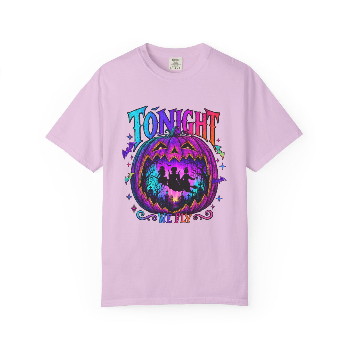 Tonight We Fly Halloween Pumpkin Tee Shirt