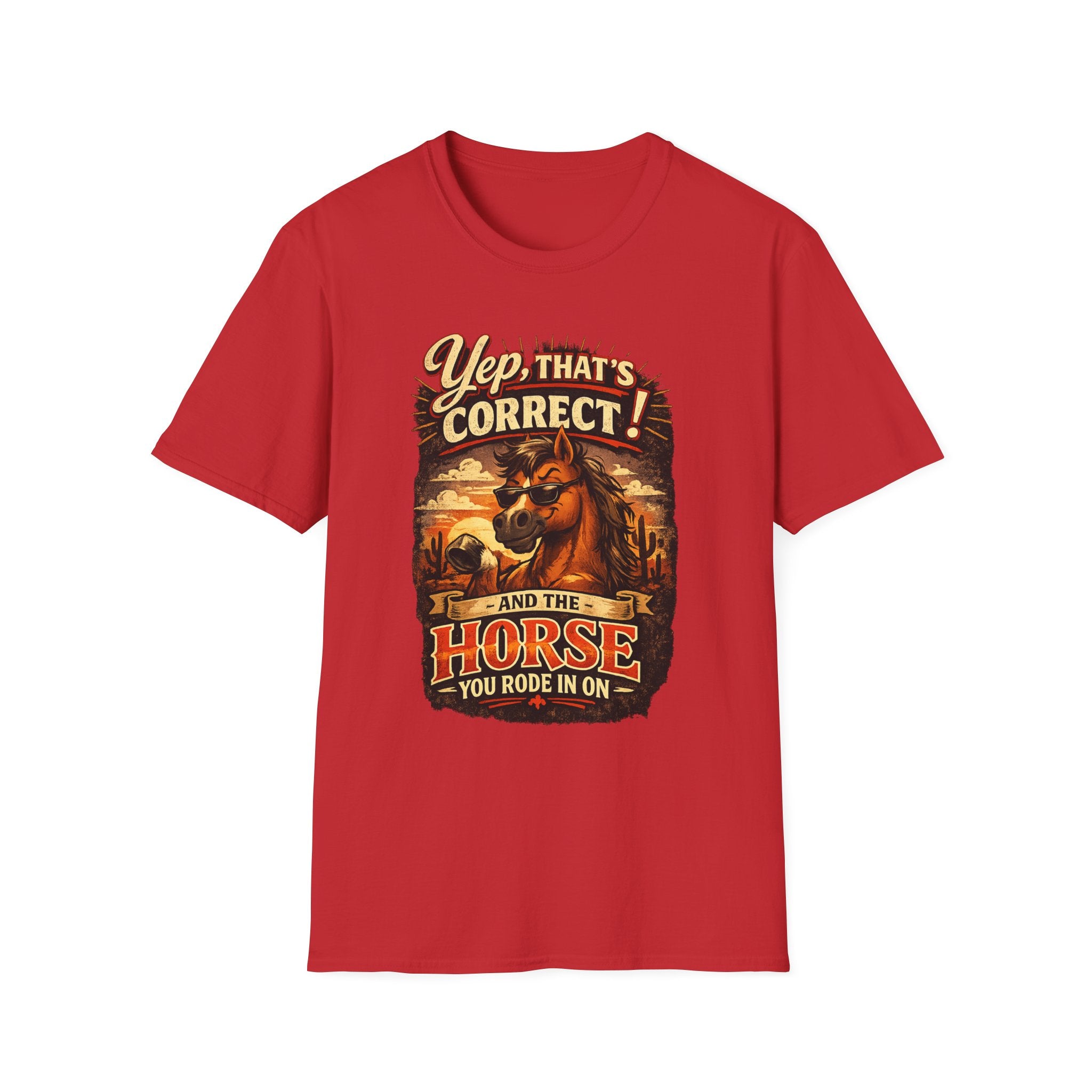 Yep That’s Correct! Horse Retro Graphic T‑Shirt