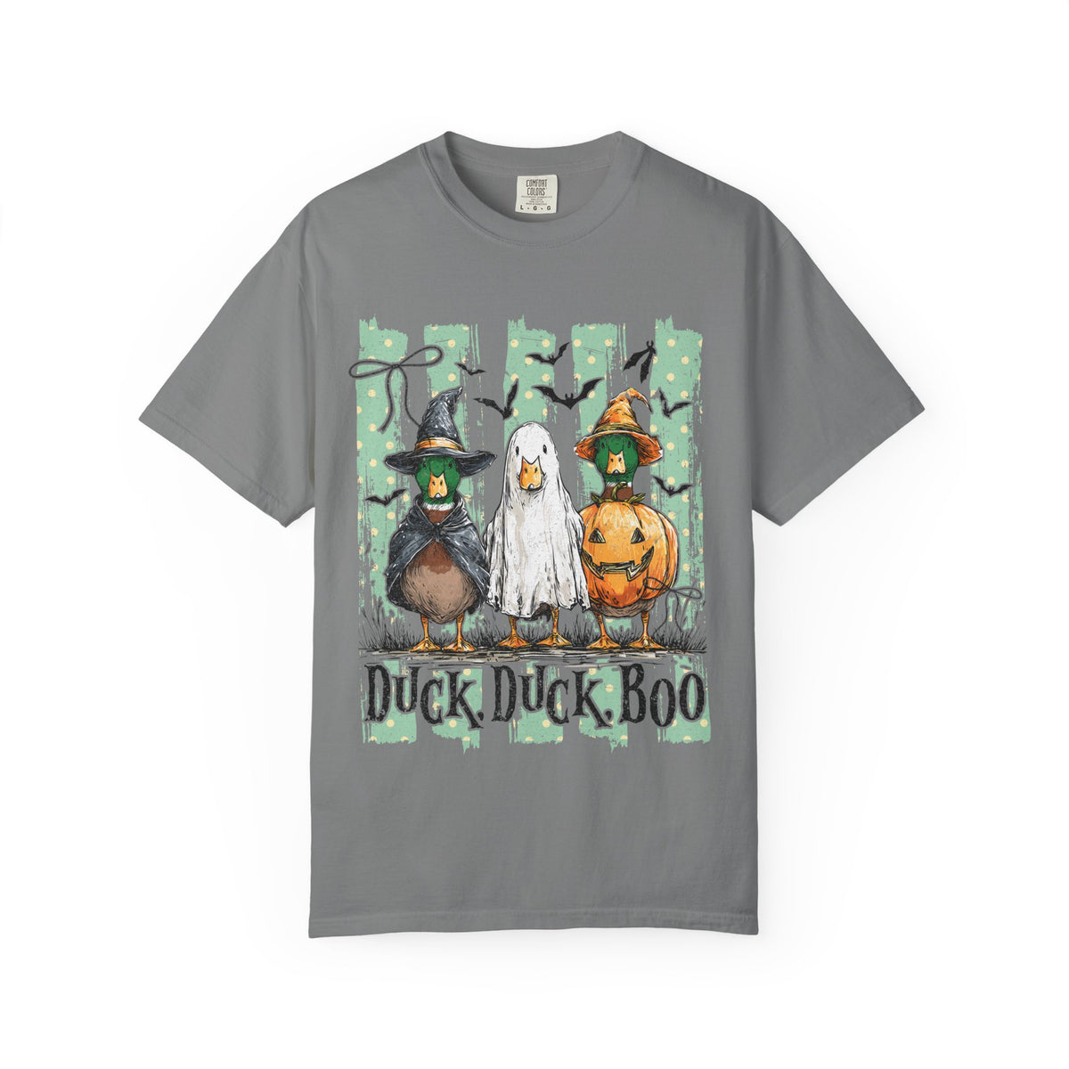 Duck Duck Boo Halloween T Shirt Cute Ducks in Costumes Graphic Tee