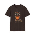 Raccoon Witch Halloween T Shirt Cute Pumpkin Trick-or-Treat Tee
