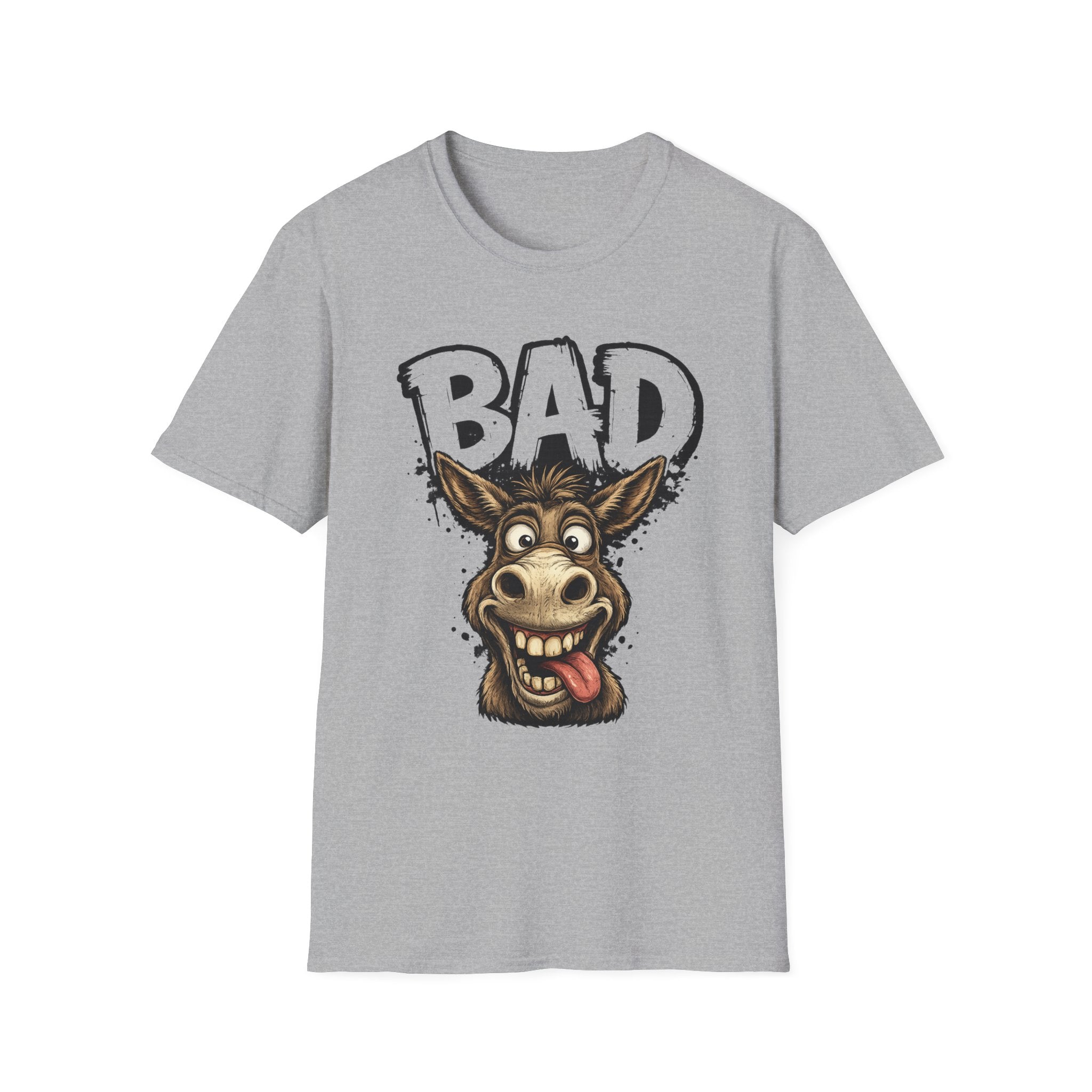 Bad Donkey T‑Shirt — Funny Cartoon Animal Tee for Donkey Lovers