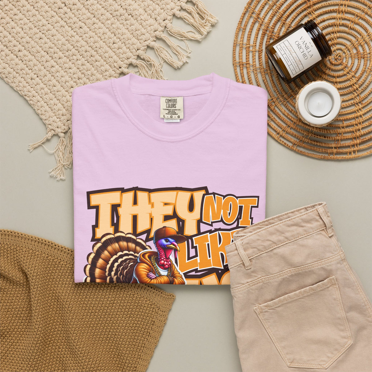 They Not Like Us Turkey Tee Shirt Funny Thanksgiving Graphic Tee