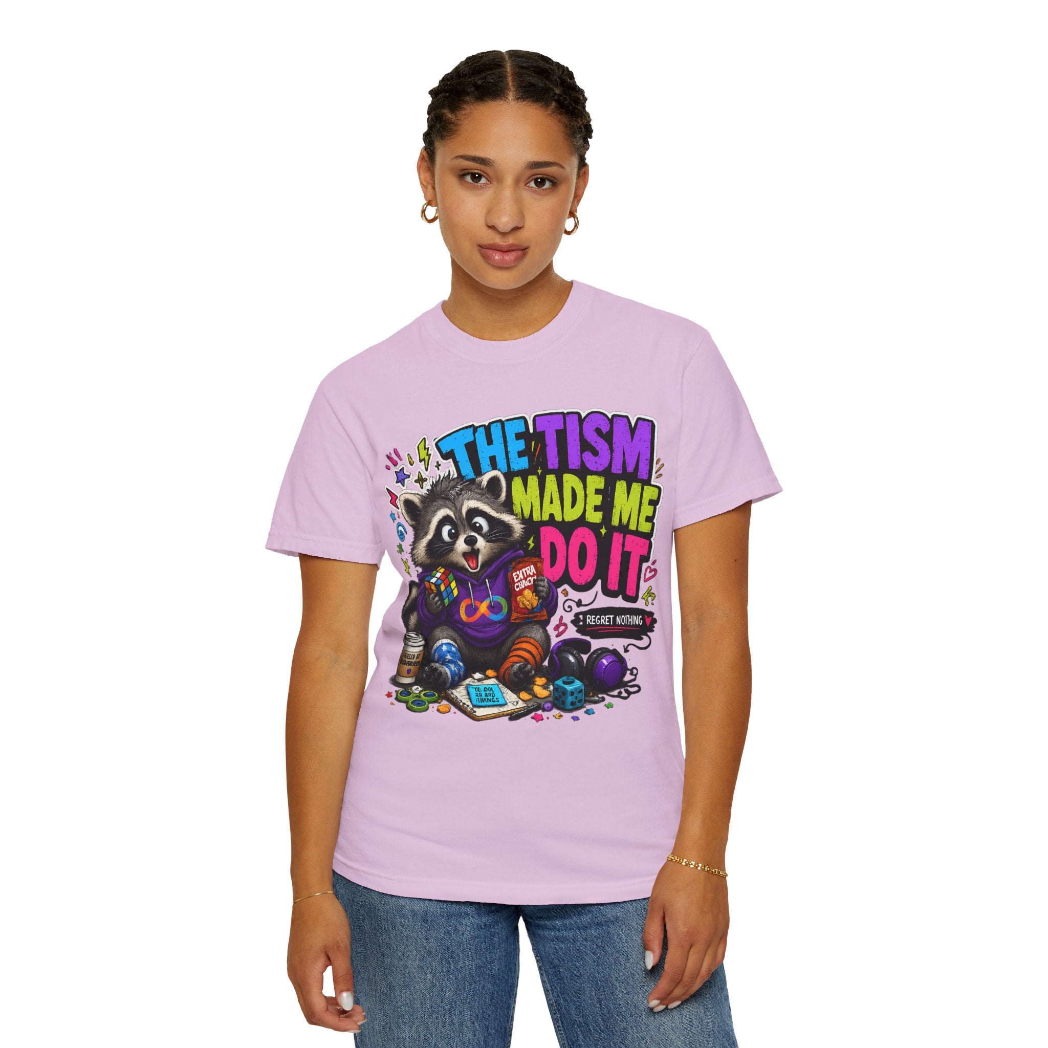 The Tism Made Me Do It Raccoon TShirt
