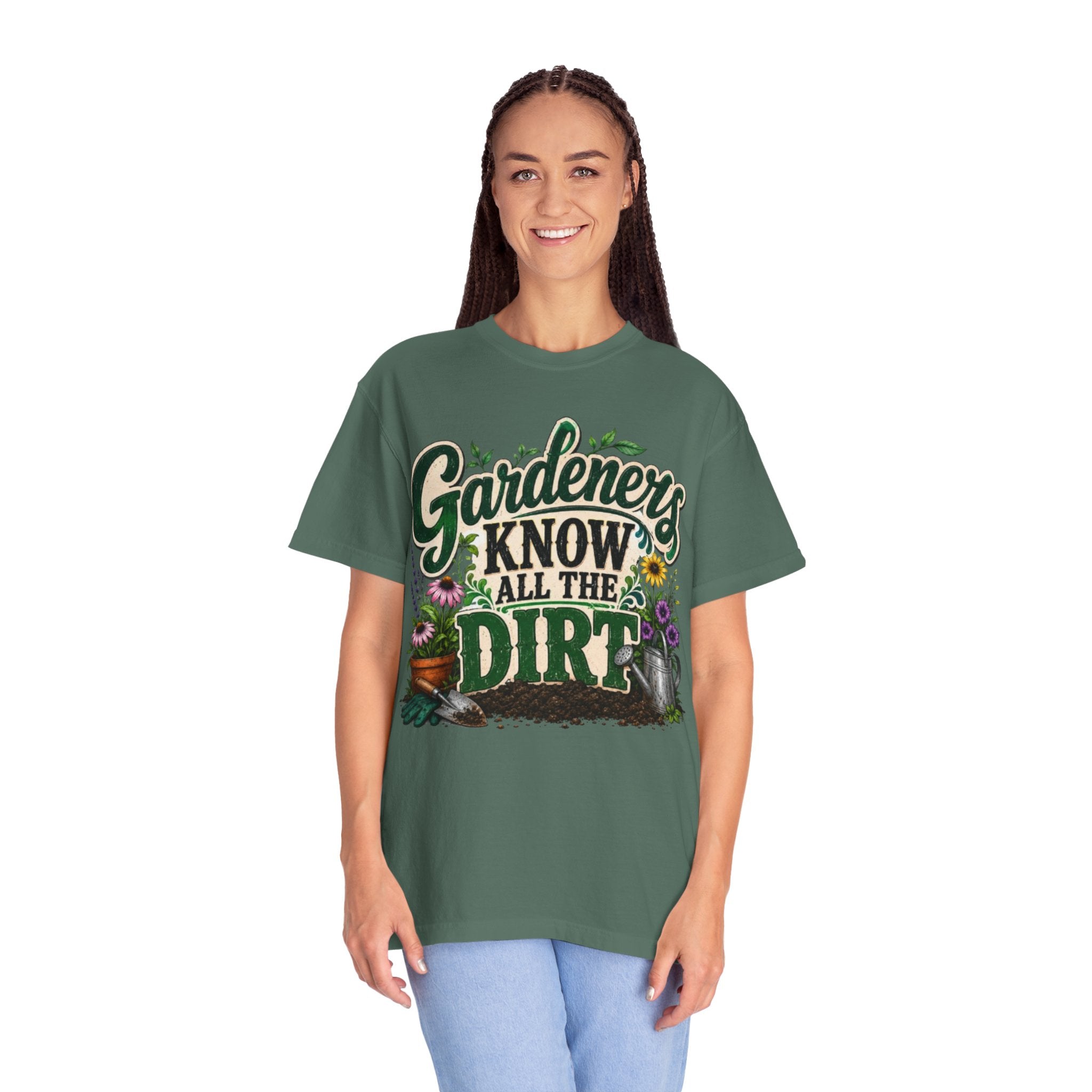 Gardeners Know All the Dirt Tee Funny Gardening T Shirt for Plant Lovers