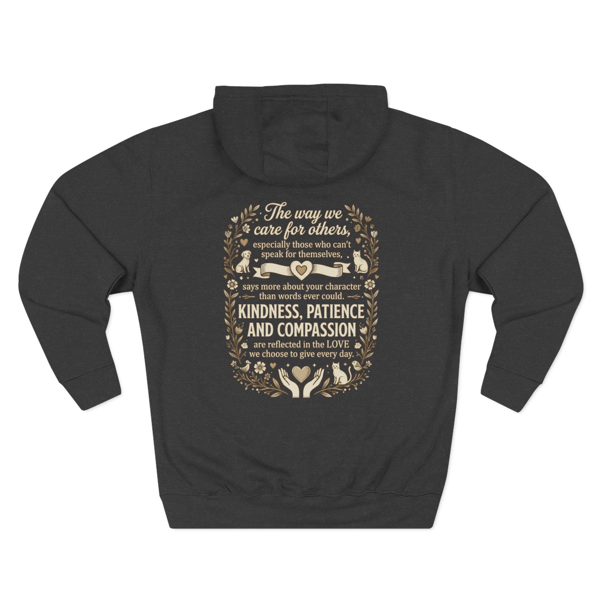 Inspirational Love Quote Hoodie The Way You Love Is A Reflection of You Fleece Pullover