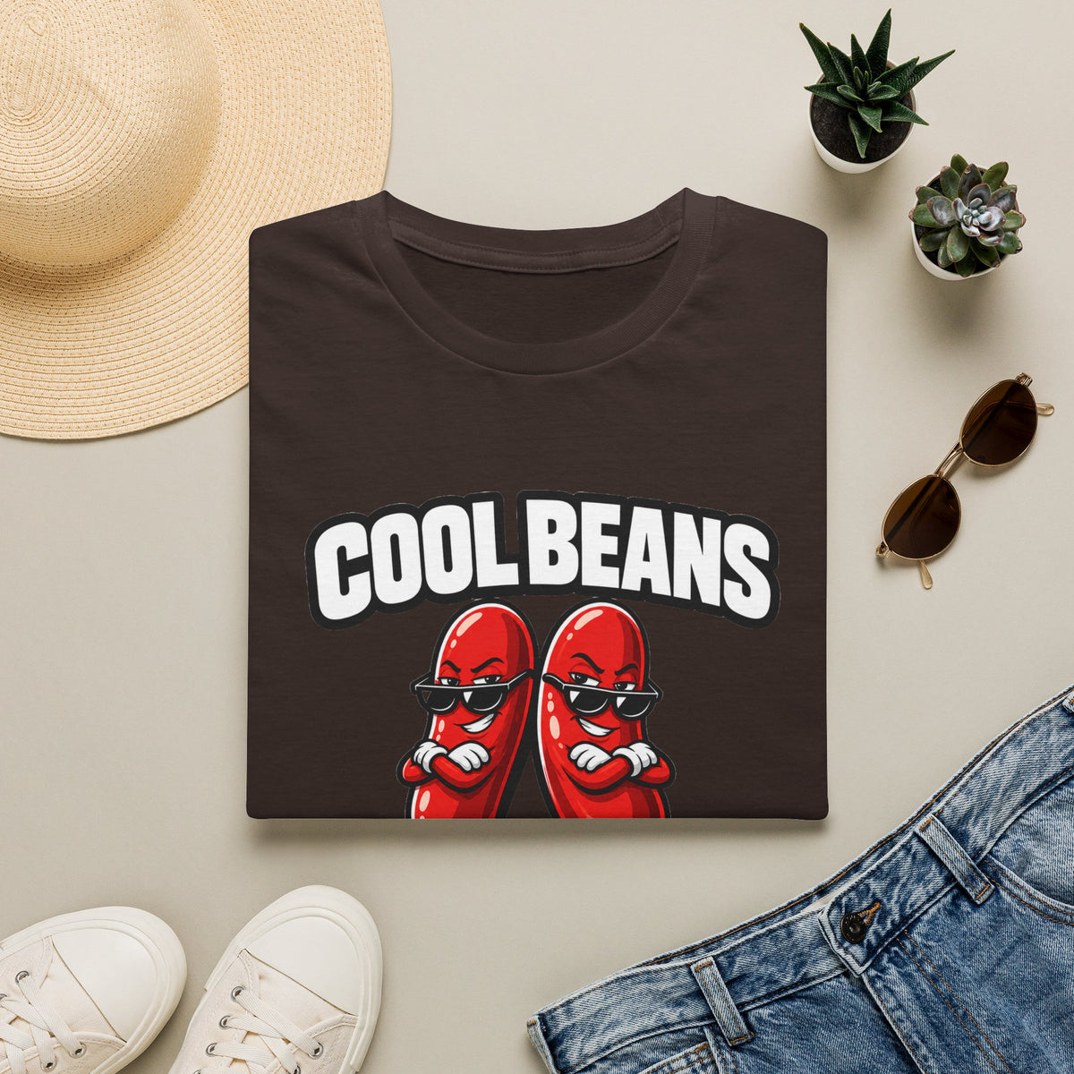 Cool Beans T‑Shirt — Retro Cartoon Funny Graphic Tee