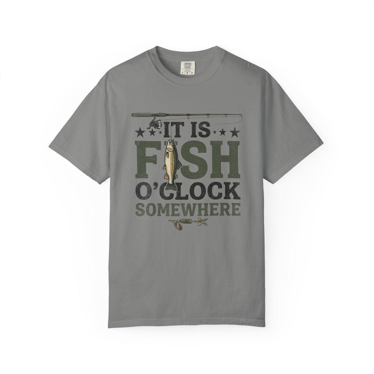 It Is Fish O Clock T Shirt Fishing Graphic Tee
