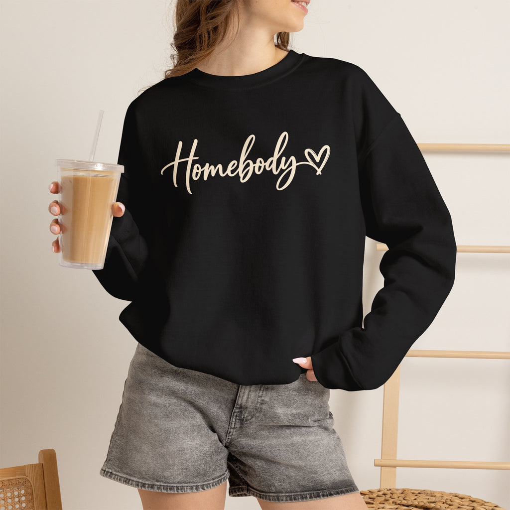 Homebody Crewneck Sweatshirt Cozy Homebody Pullover with Heart