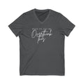 Overthink This V Neck Tee Hold On Let Me Overthink This Graphic Shirt
