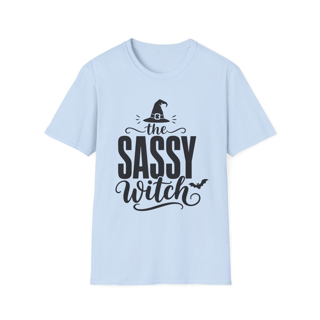 Sassy Witch T Shirt Halloween Graphic Tee with Witch Hat
