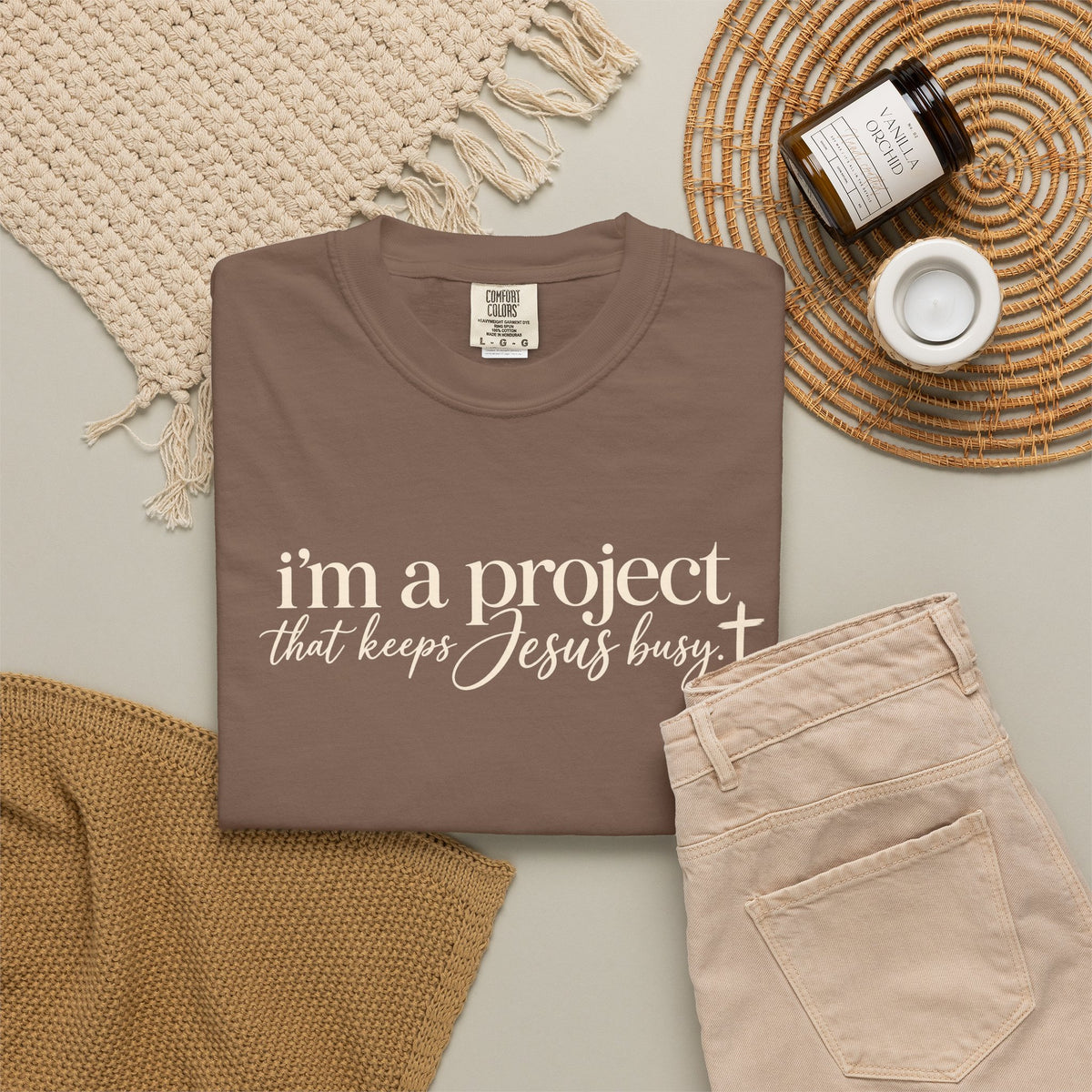 Im a Project That Keeps Jesus Busy Tee Shirt