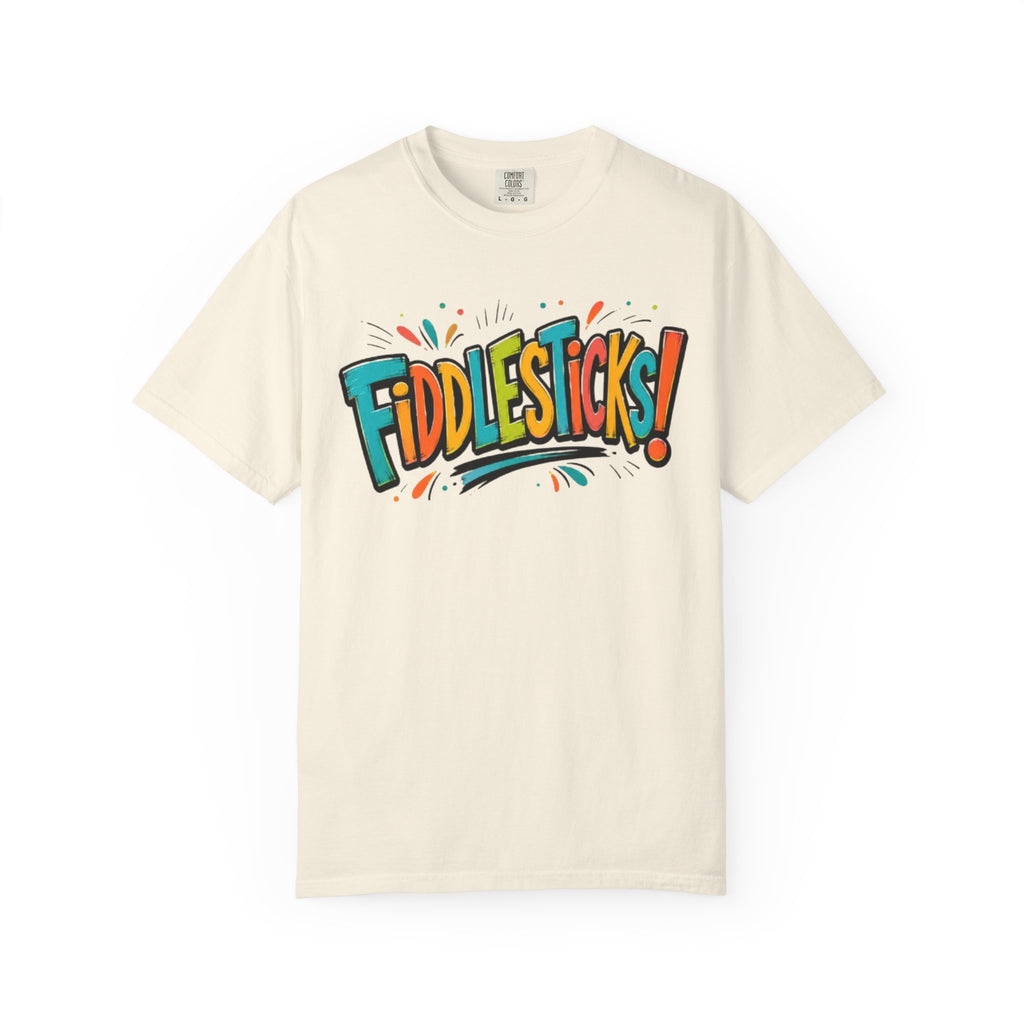 Fiddlesticks Graphic T Shirt Retro Colorful Fun Tee