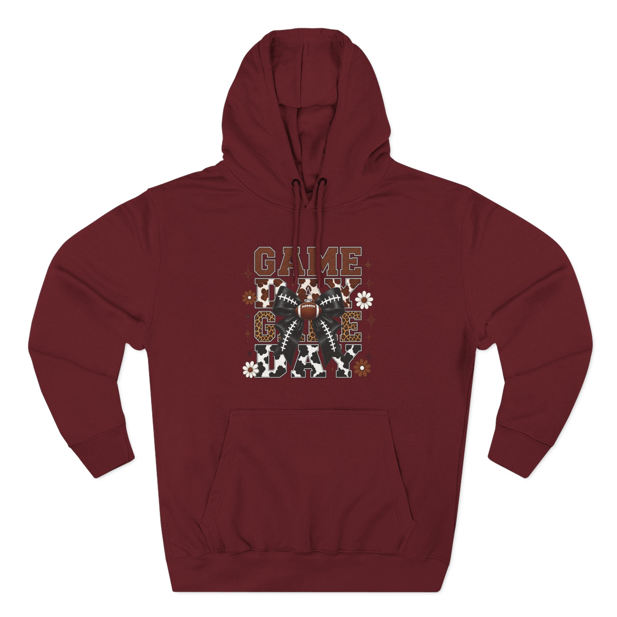 Game Day Football Hoodie Vintage Grunge Helmet Design