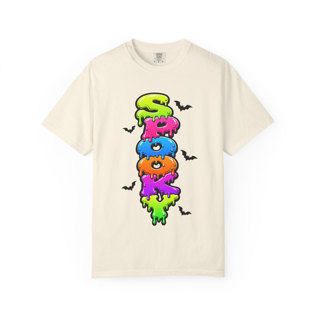 Spooky Colorful Spook Drippy Halloween T Shirt