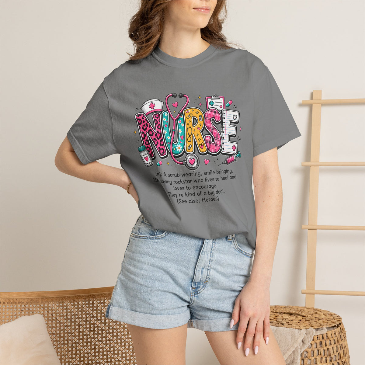 Nurse Shirt for Women, Cute Nurse T-Shirt, Registered Nurse Gift, Nursing Tee, Healthcare Worker Gift, Nurse Appreciation Shirt