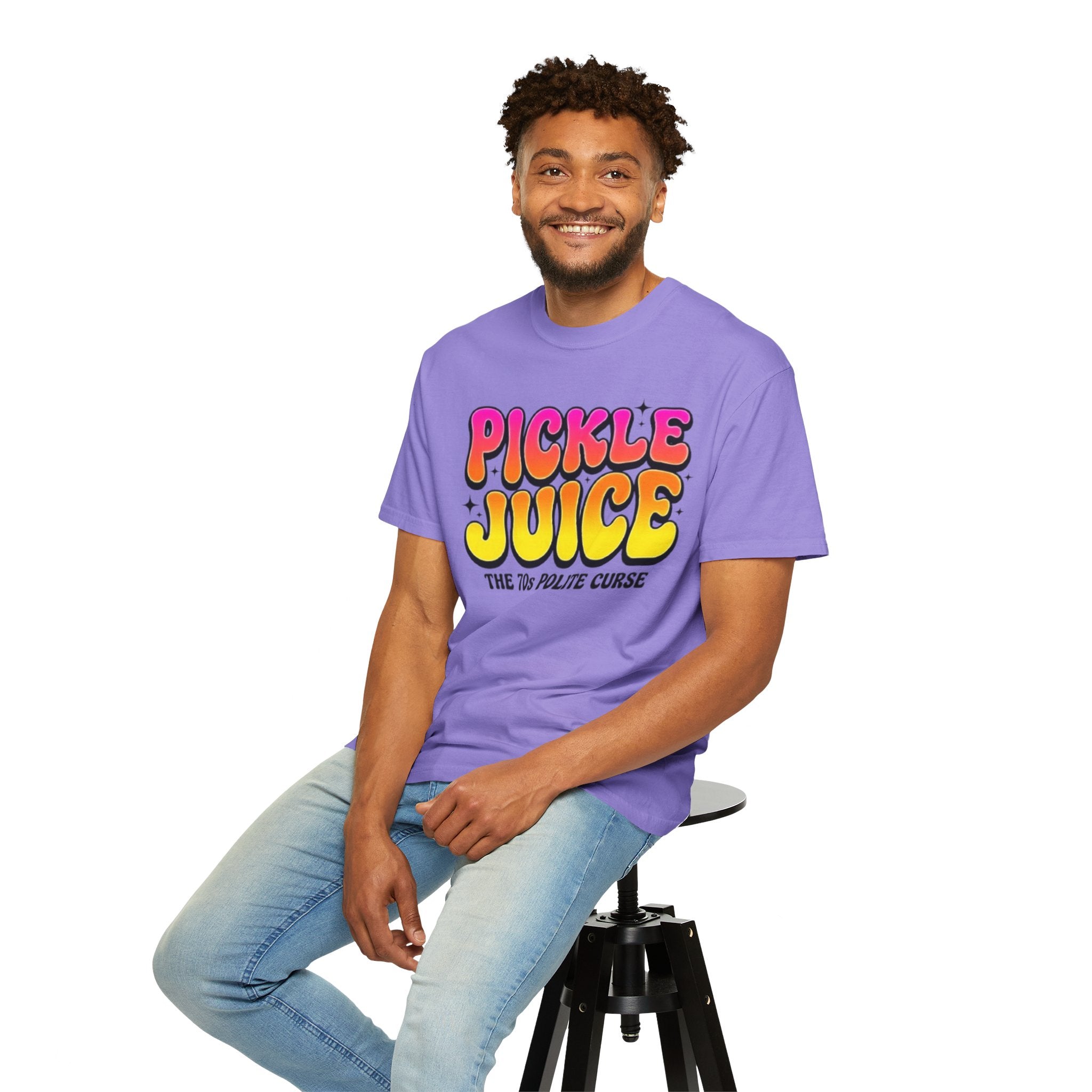 Pickle Juice Retro T-Shirt The 70s Polite Curse Vintage Graphic Tee