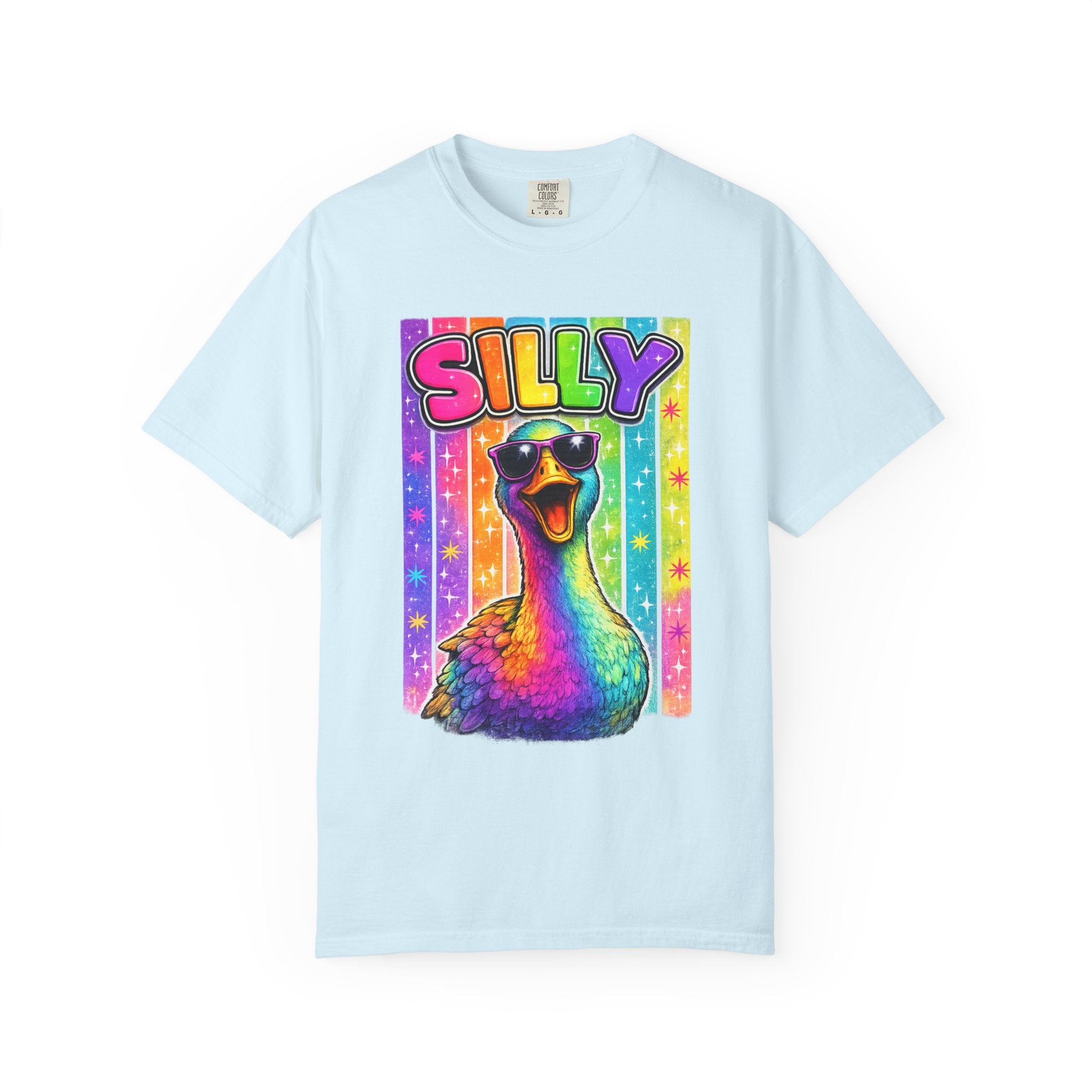Silly Rainbow Goose T Shirt