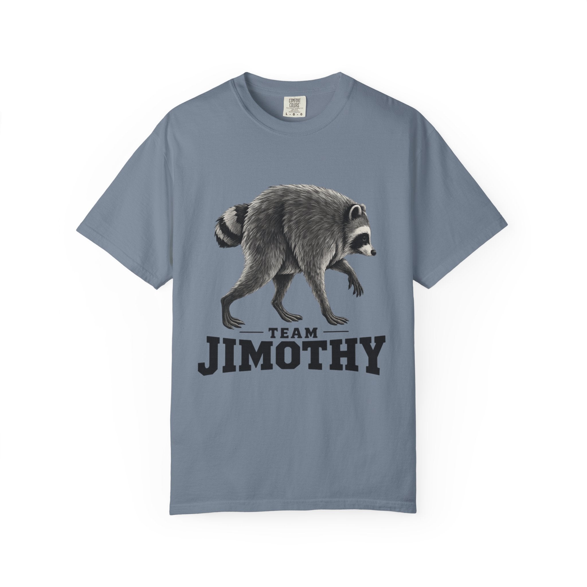 Team Jimothy Raccoon Garment Dyed Tee Shirt Vintage Wildlife Graphic Tee