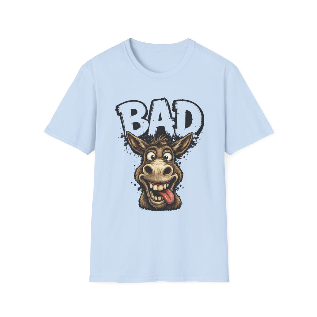 Bad Donkey T‑Shirt — Funny Cartoon Animal Tee for Donkey Lovers