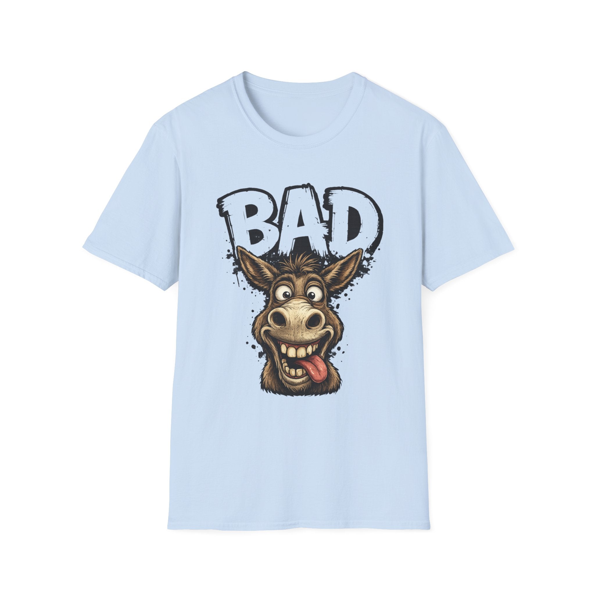 Bad Donkey T‑Shirt — Funny Cartoon Animal Tee for Donkey Lovers