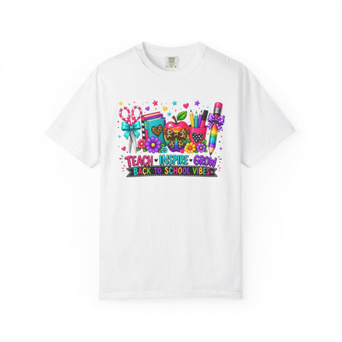 Back to School Classroom Supplies T Shirt | Teach Inspire Grow