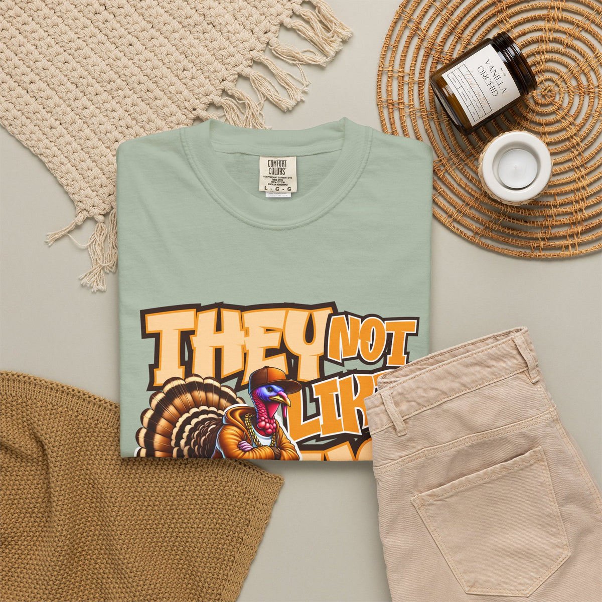 They Not Like Us Turkey Tee Shirt Funny Thanksgiving Graphic Tee