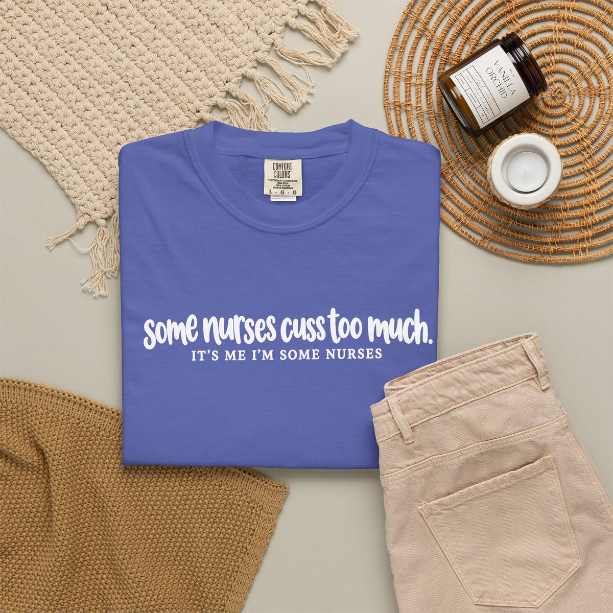 Funny Nurse Shirt, Some Nurses Cuss Too Much Tee, Nurse Humor T-Shirt, Comfort Colors Nurse Tee, Funny Nursing Gift, Healthcare Worker Shirt