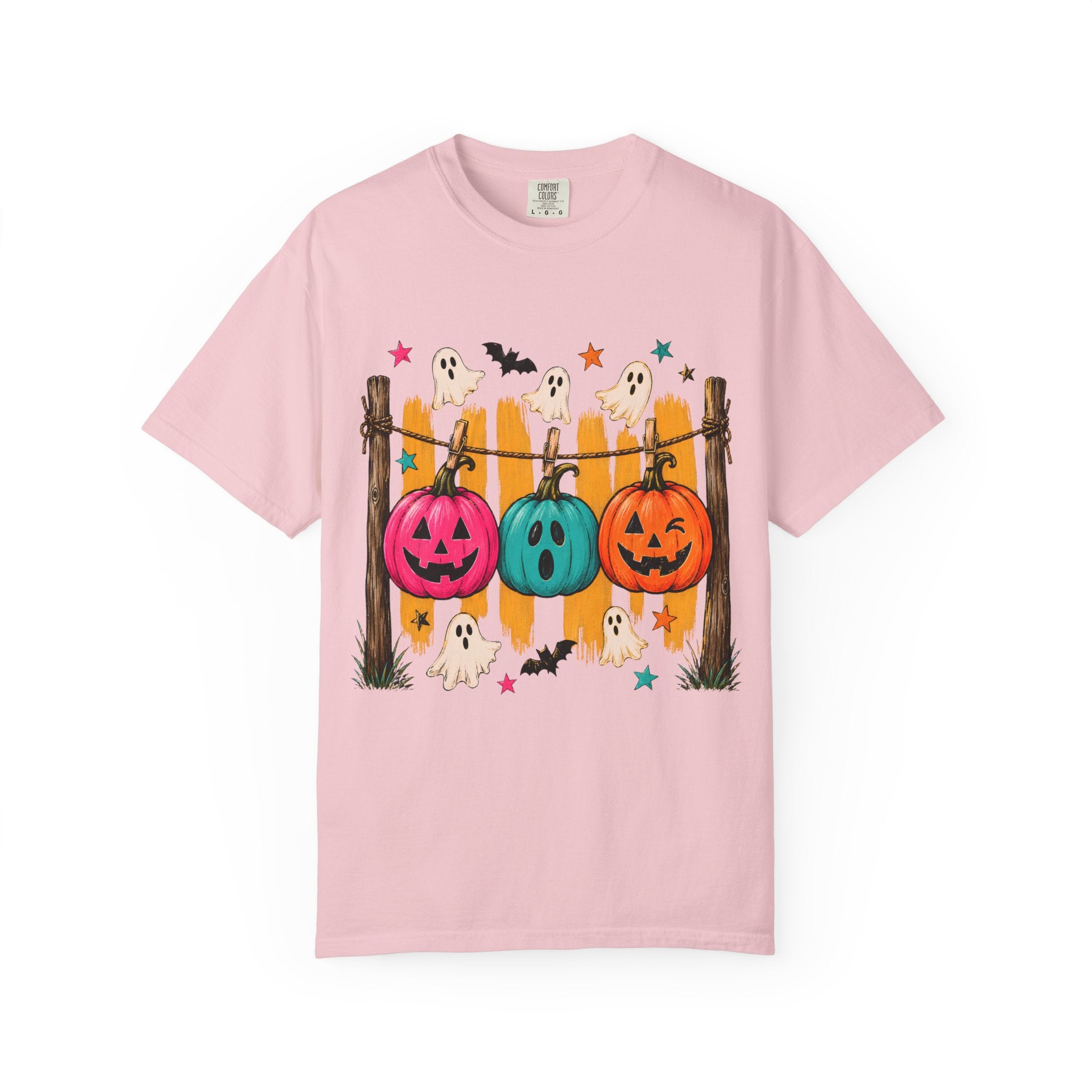 Halloween Pumpkins and Ghosts T Shirt Cute Jack O Lantern Halloween Tee