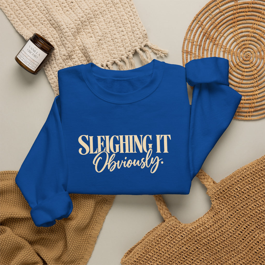 Sleighing It Obviously Crewneck Sweatshirt