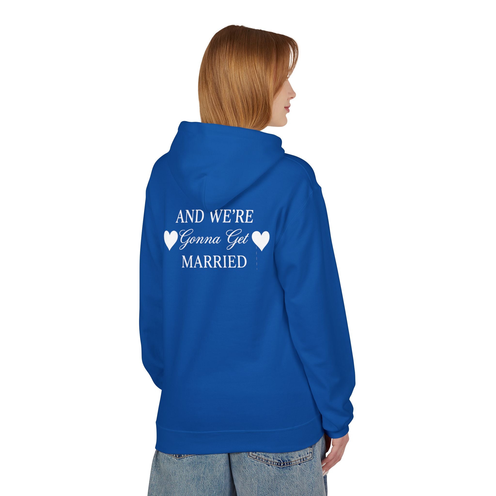 Engaged Couple Hoodie And We're Gonna Get Married Wedding Announcement Pullover