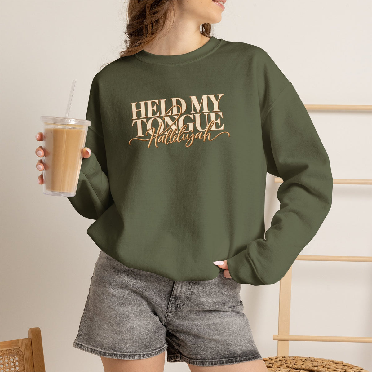 Held My Tongue Hallelujah Sweatshirt, Funny Christian Shirt, Faith Based Sweatshirt, Southern Humor Gift, Christian Women Gift