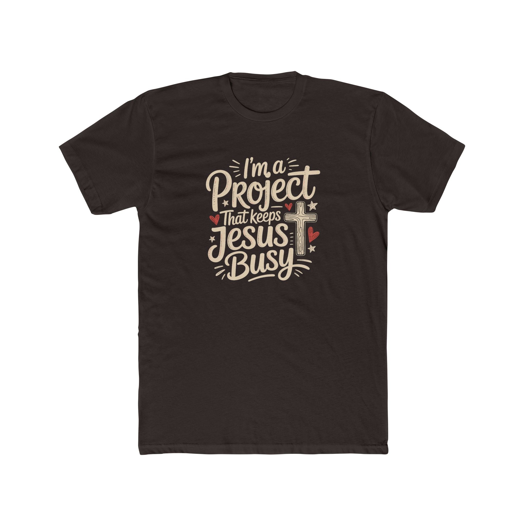Im a Project That Keeps Jesus Busy Christian Tee