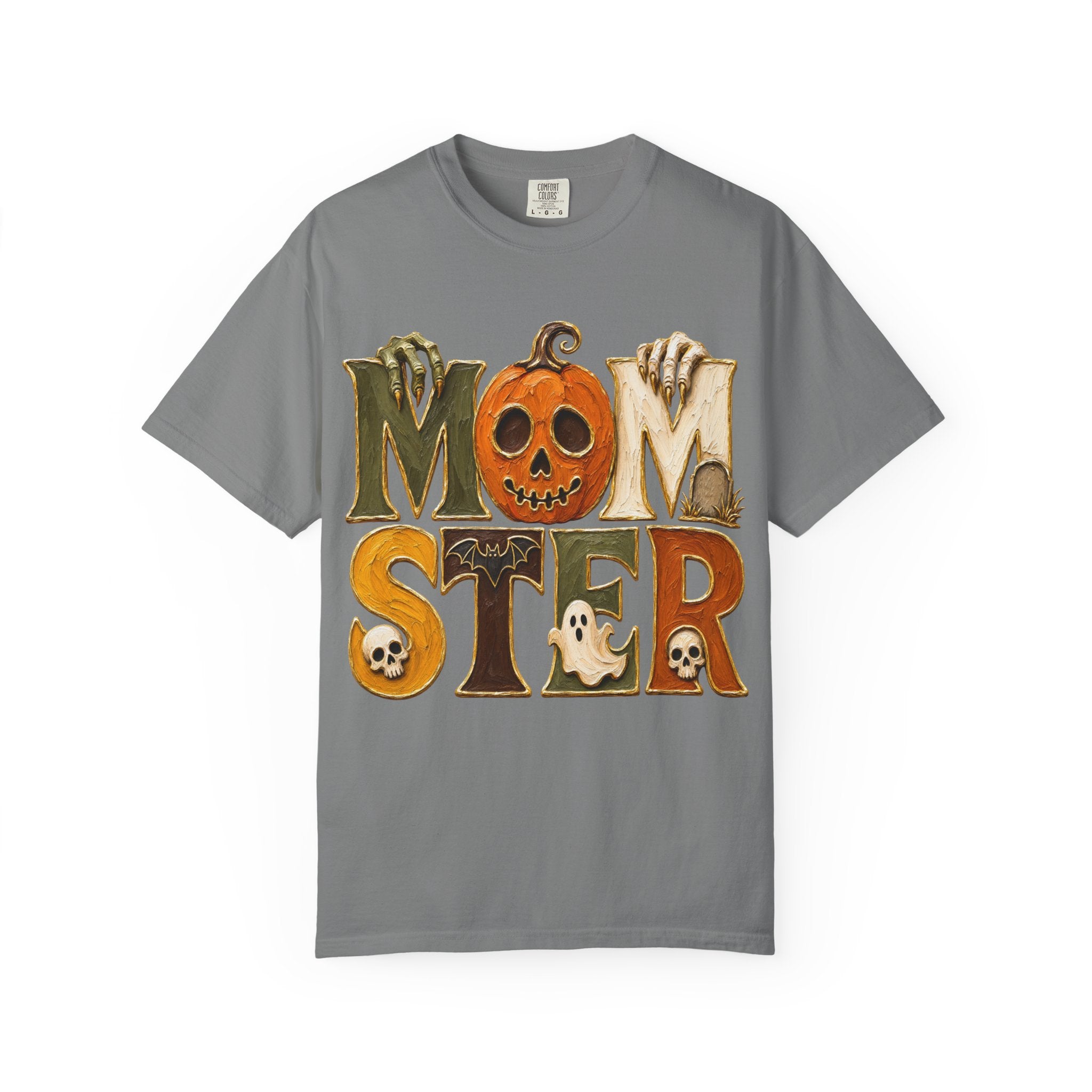 Momster Halloween T Shirt Cute Spooky Mom Graphic Tee