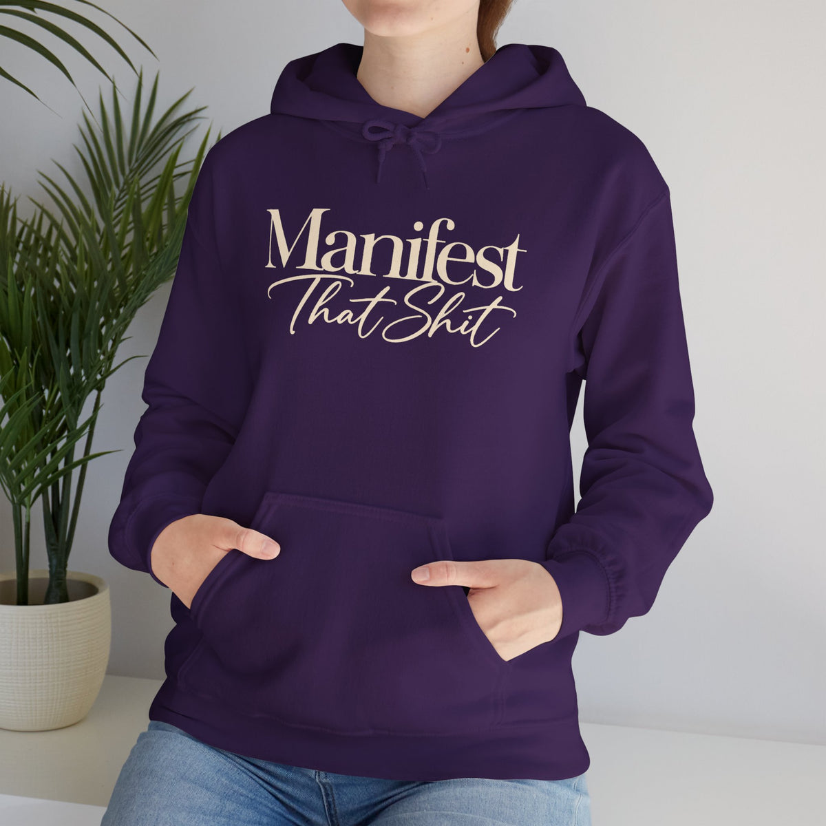 Hoodie Manifest That Shit Minimal Script Pullover