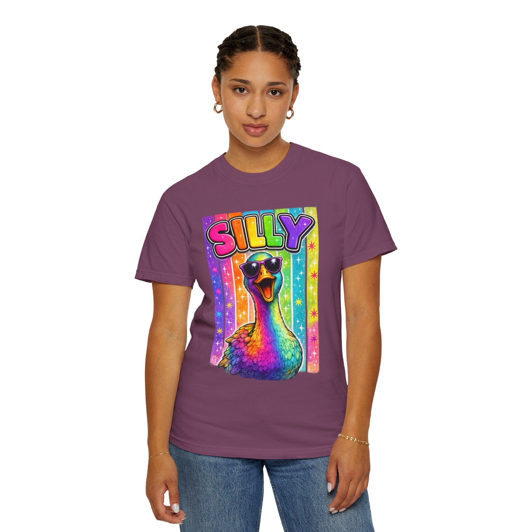Silly Rainbow Goose T Shirt
