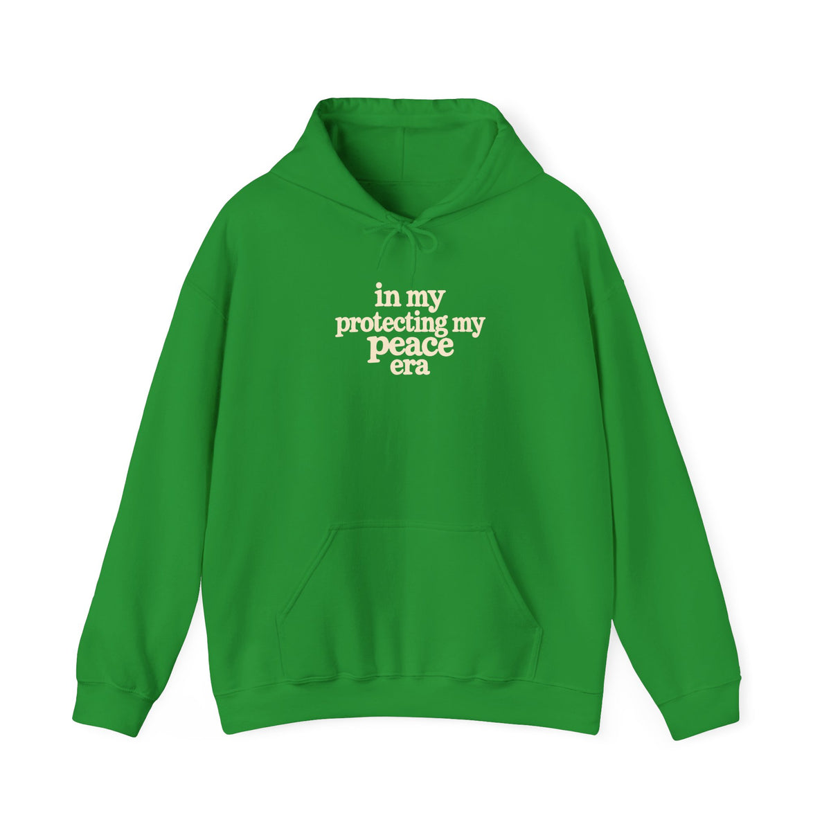 In My Protecting My Peace Era hoodie | white minimalist script sweatshirt