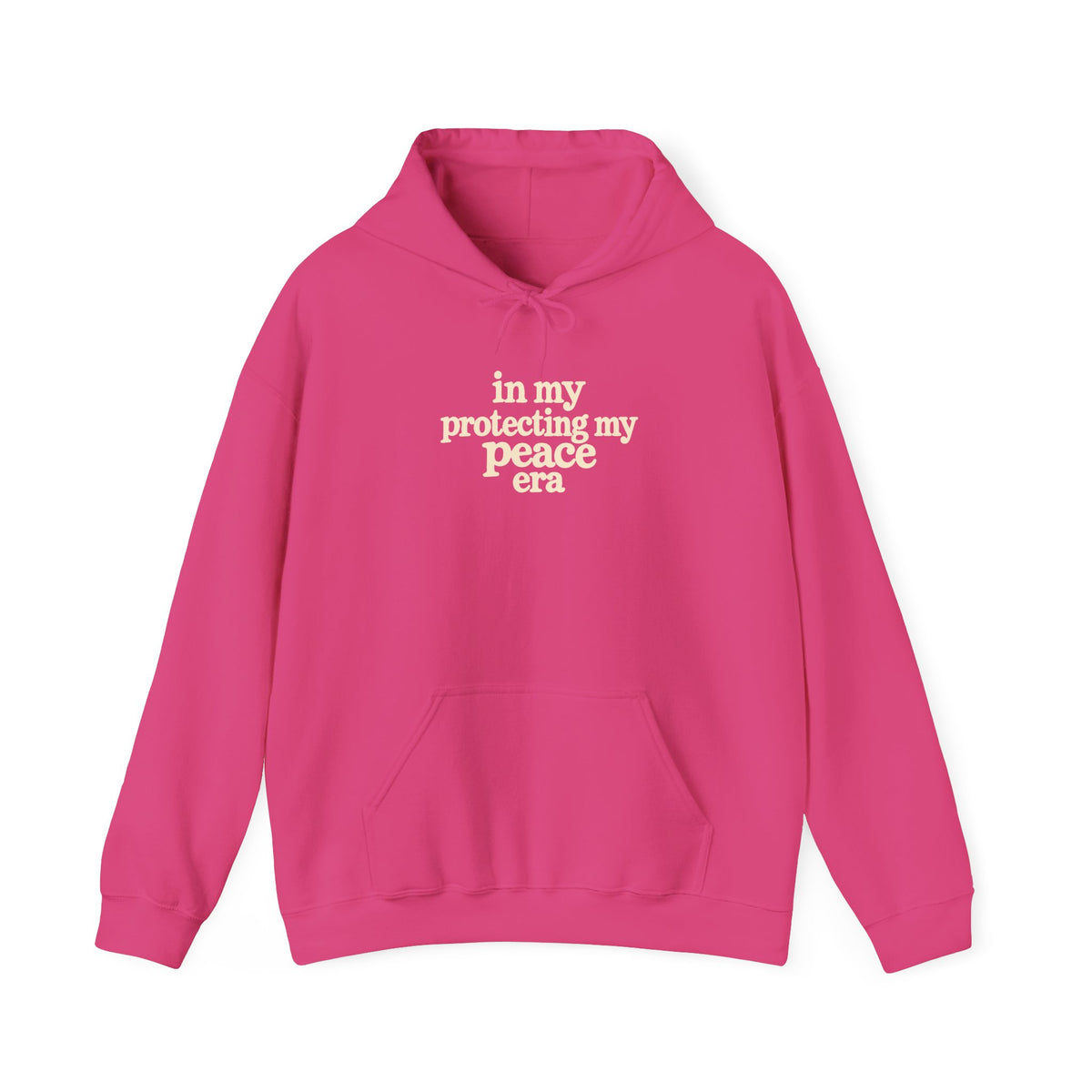 In My Protecting My Peace Era hoodie | white minimalist script sweatshirt